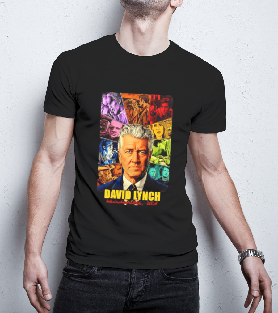 David Lynch Weirdsville USA Iconic Characters Collage T-Shirt