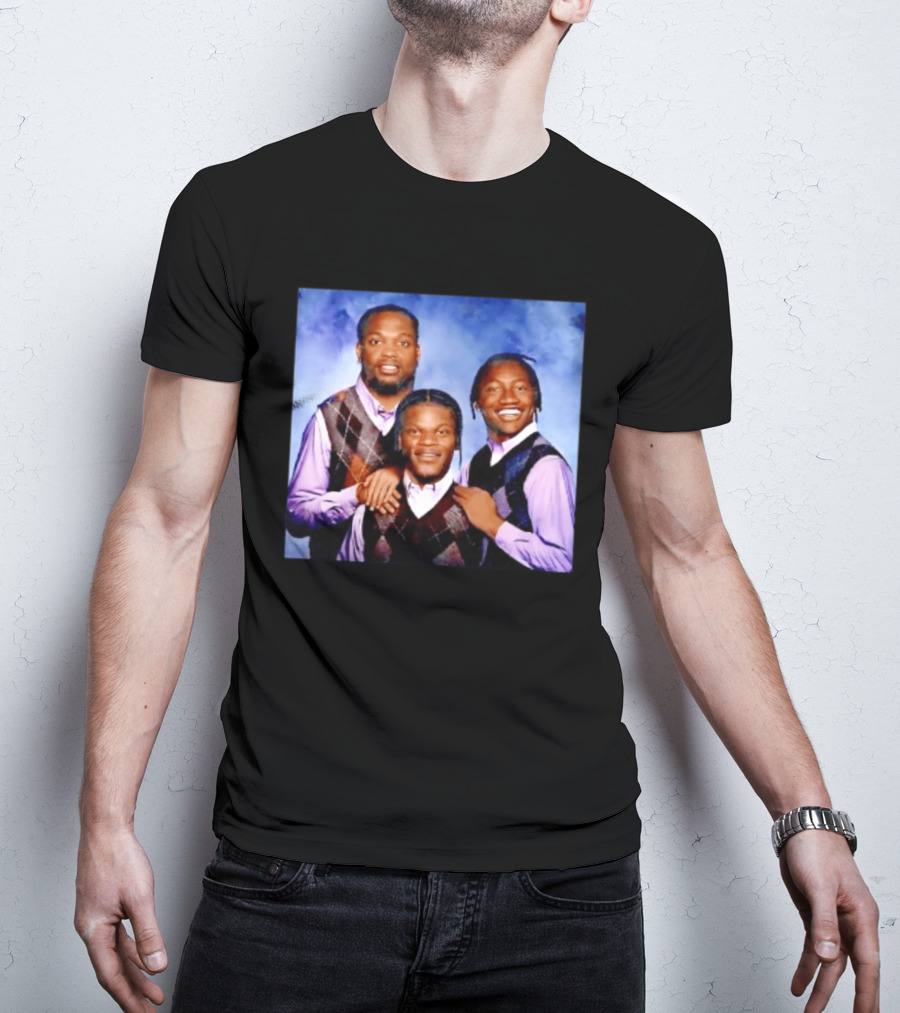 Derrick Henry Lamar Jackson Zay Flowers Baltimore Ravens Step Brothers T-Shirt