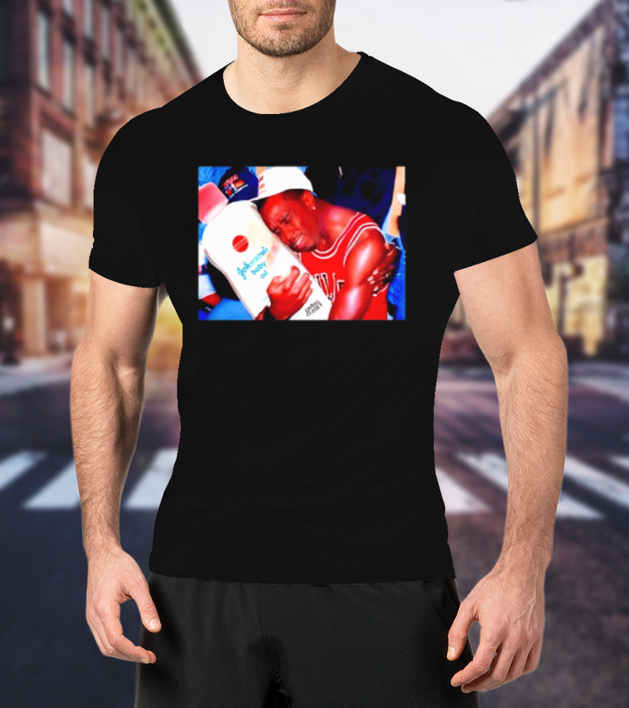 Sean Diddy Combs Johnson's Baby Oil Chicago Bulls Hugging Moment T-Shirt