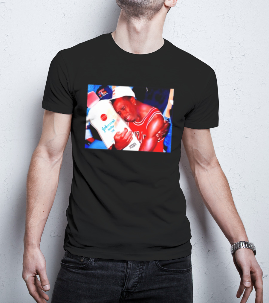 Sean Diddy Combs Johnson's Baby Oil Chicago Bulls Hugging Moment T-Shirt