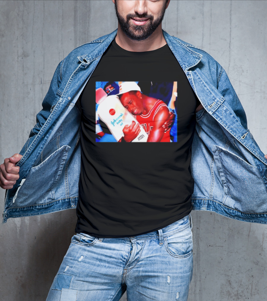 Sean Diddy Combs Johnson's Baby Oil Chicago Bulls Hugging Moment T-Shirt