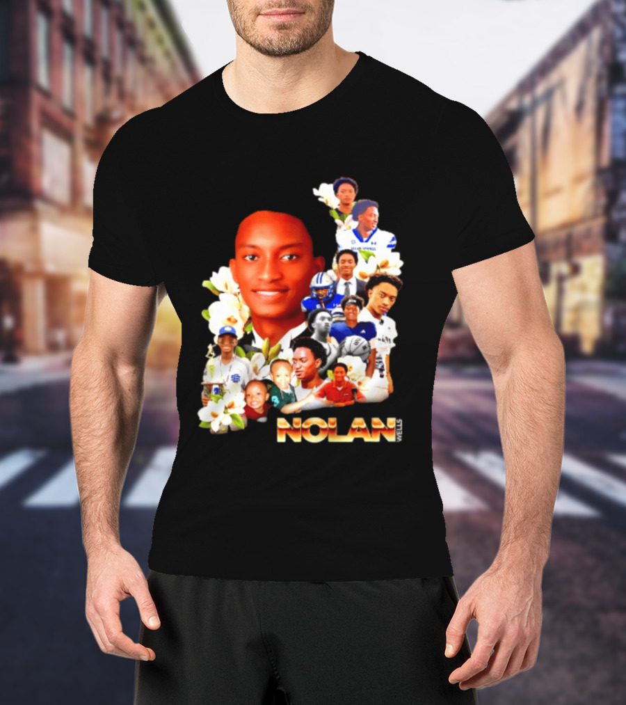 Justice For Nolan Wells 2026 Memorial Collage T-Shirt