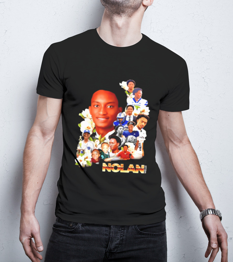 Justice For Nolan Wells 2026 Memorial Collage T-Shirt