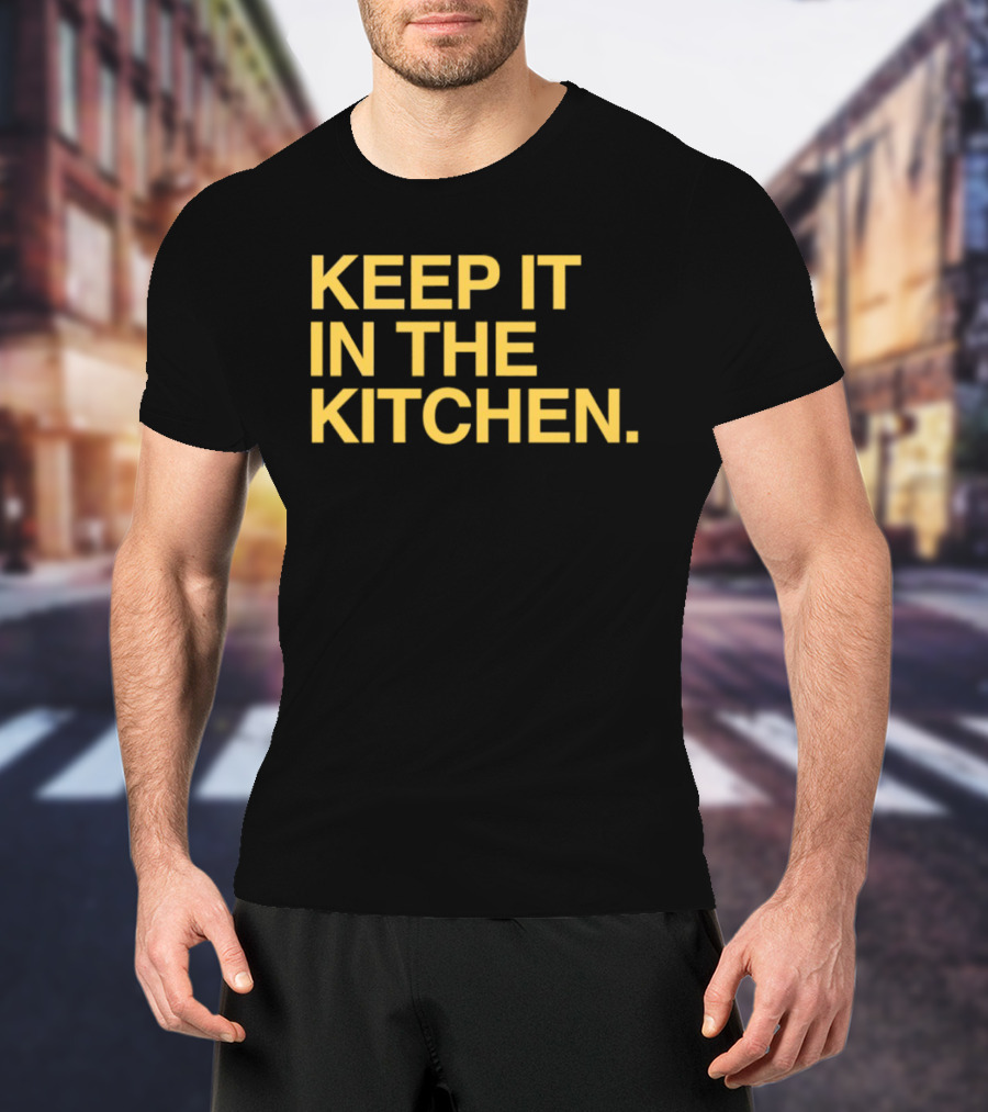 KEEP IT IN THE KITCHEN Notre Dame Fighting Irish Football T-Shirt