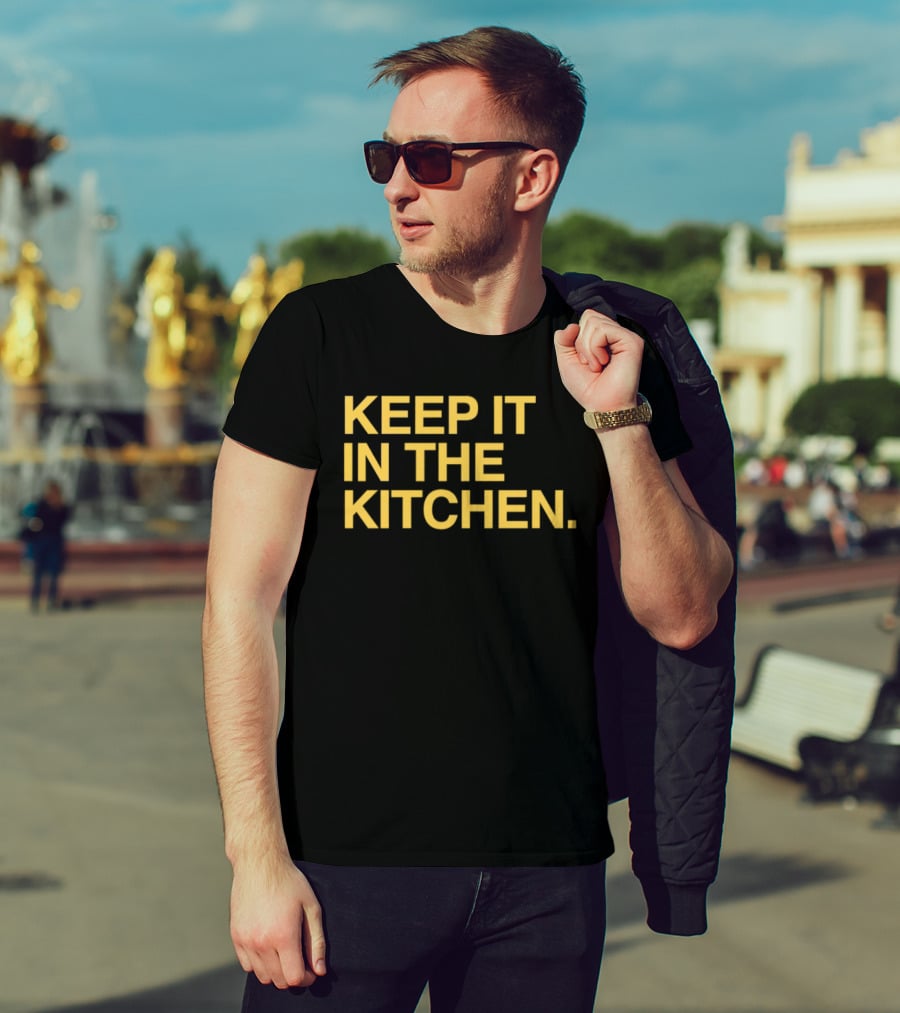 KEEP IT IN THE KITCHEN Notre Dame Fighting Irish Football T-Shirt