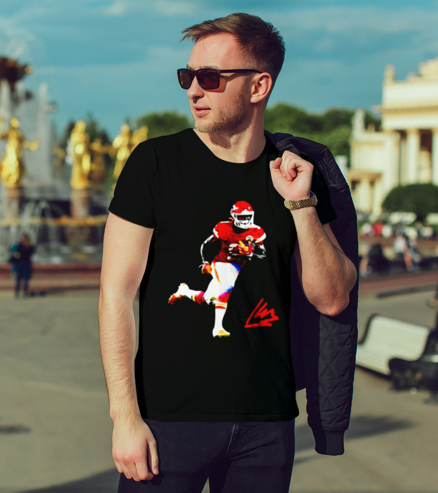 Kenneth Walker III Kansas City Chiefs Running Back Action Play T-Shirt