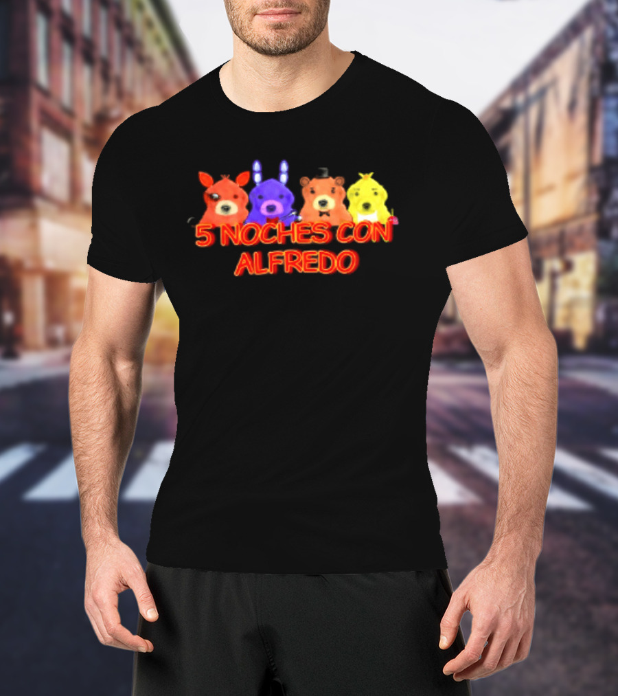5 Noches Con Alfredo Five Nights At Freddy's Characters T-Shirt