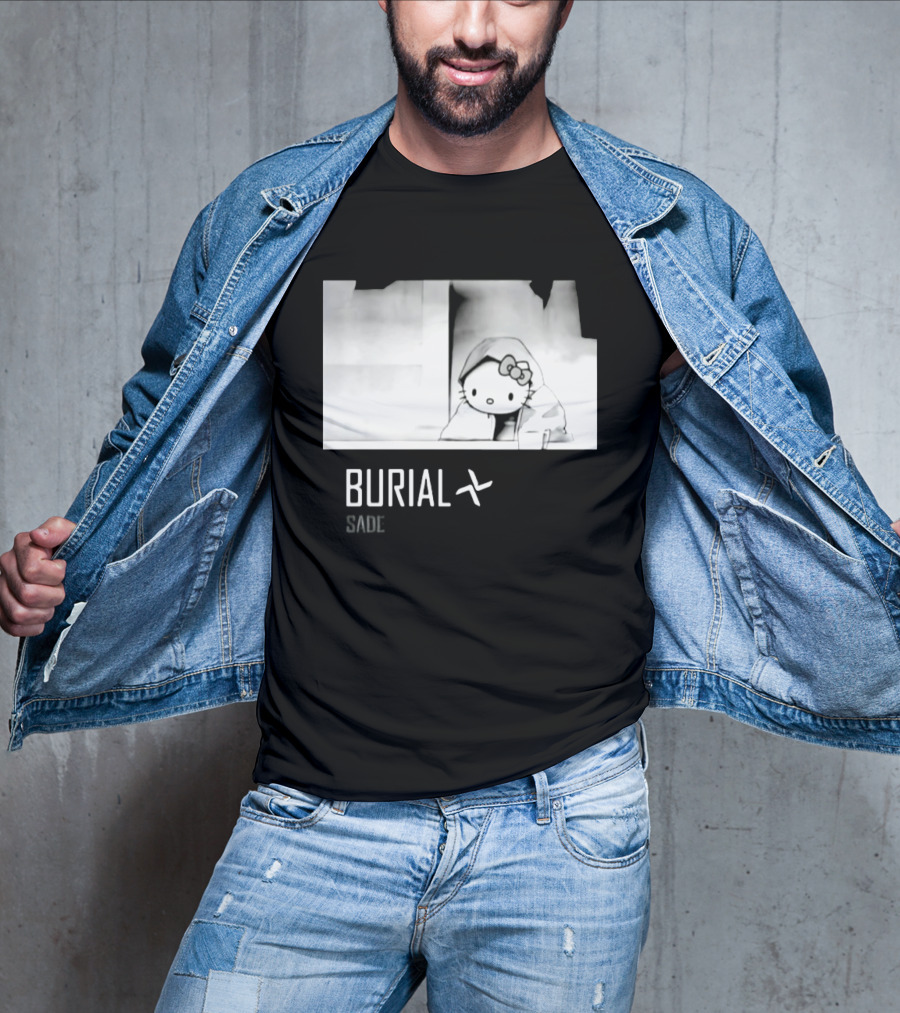 Burial Hello Kitty Sade Electronic Dubstep Cartoon T-Shirt