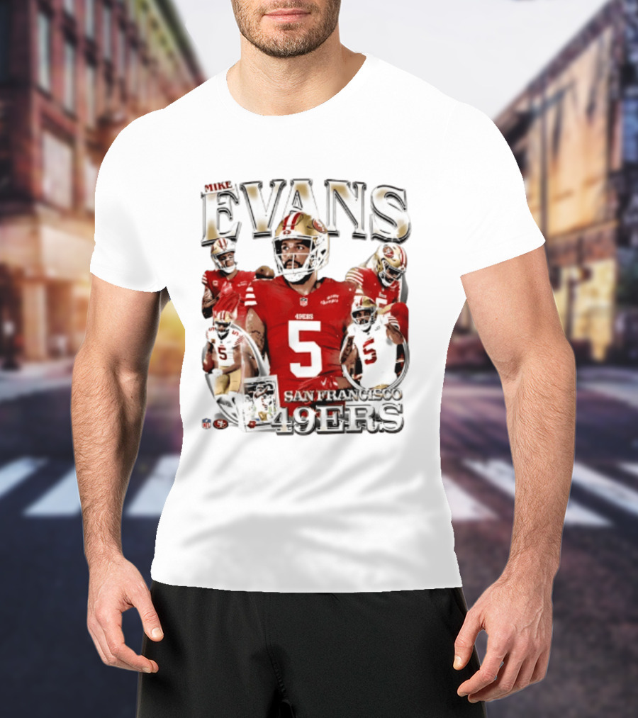 Mike Evans 49ers Player Collage San Francisco 2026 T-Shirt