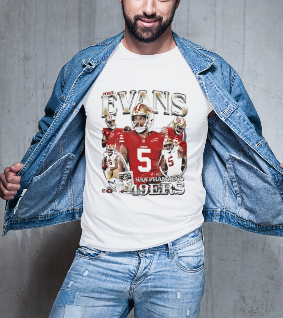 Mike Evans 49ers Player Collage San Francisco 2026 T-Shirt