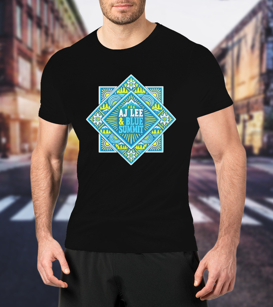 AJ Lee & Blue Summit Bluegrass Folk Americana Mandala T-Shirt