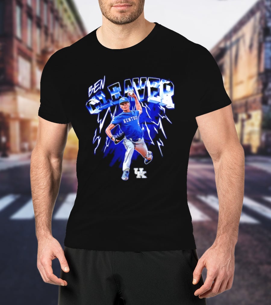 Kentucky Wildcats Ben Cleaver NCAA Baseball Player T-Shirt