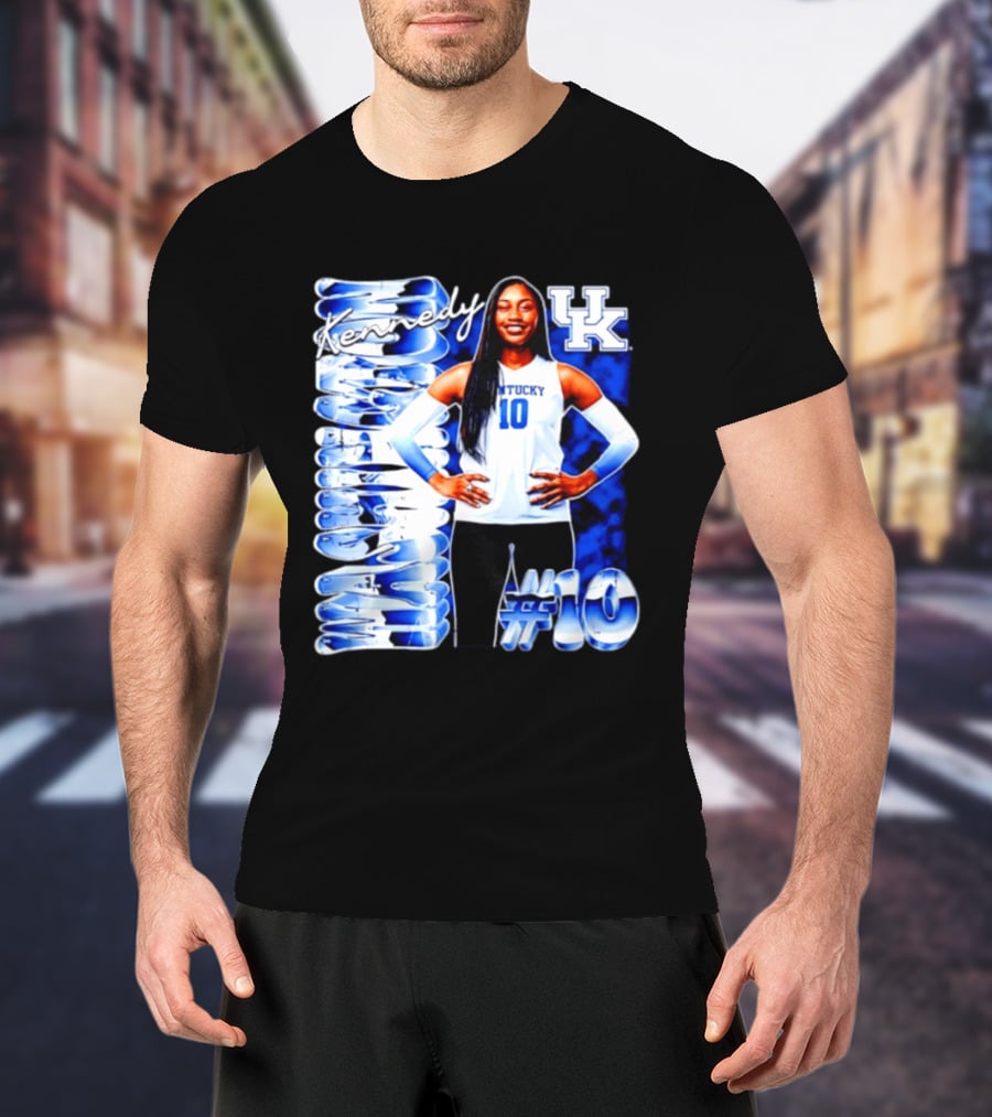 Kennedy #10 Kentucky Wildcats NCAA Volleyball T-Shirt