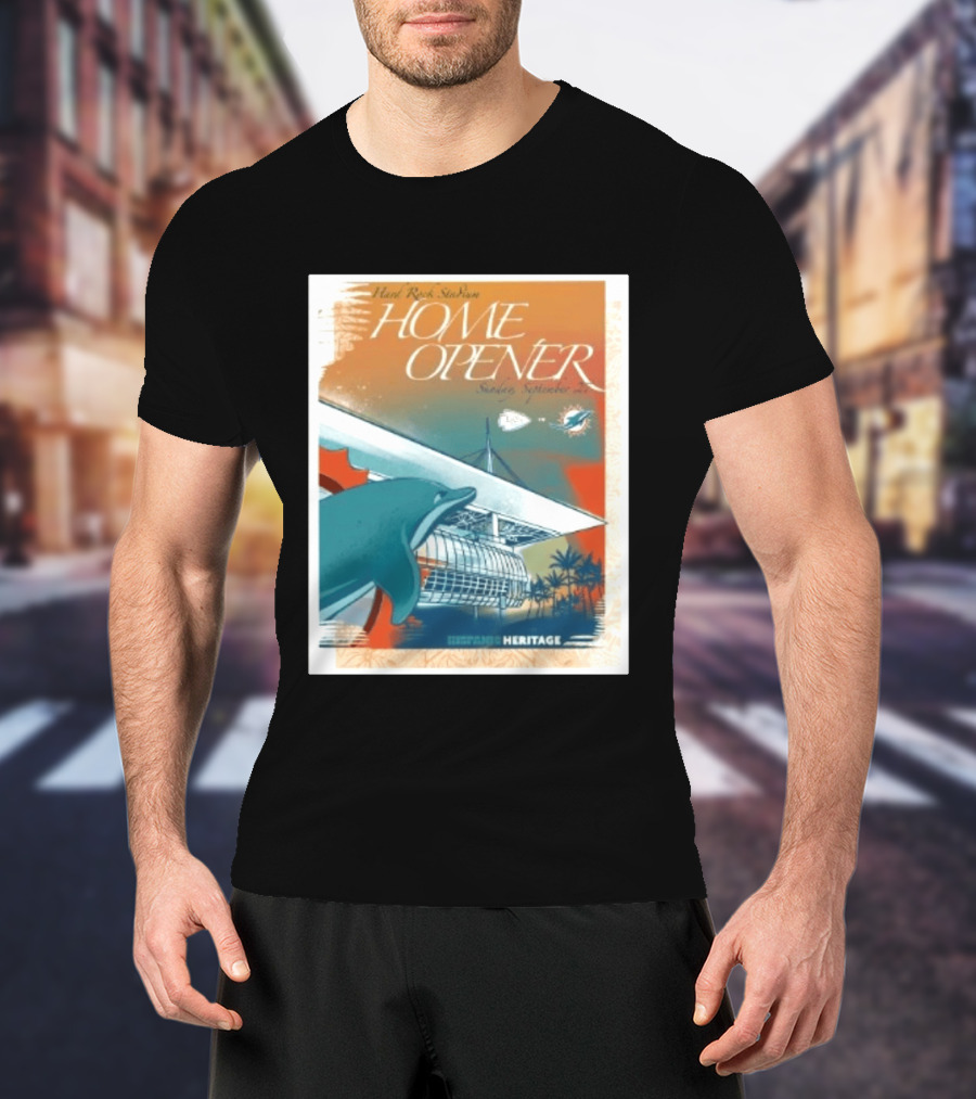 Hard Rock Stadium Home Opener Miami Dolphins Vs Kansas City Chiefs Sunday September 27 2026 Heritage T-Shirt