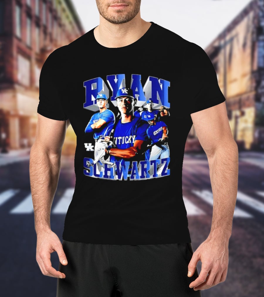 Ryan Schwartz Kentucky Wildcats NCAA Baseball Player T-Shirt