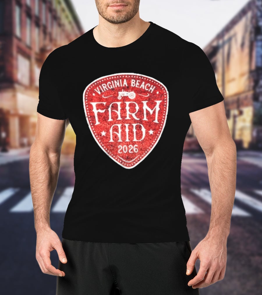 Virginia Beach Farm Aid 2026 Vintage Tractor T-Shirt