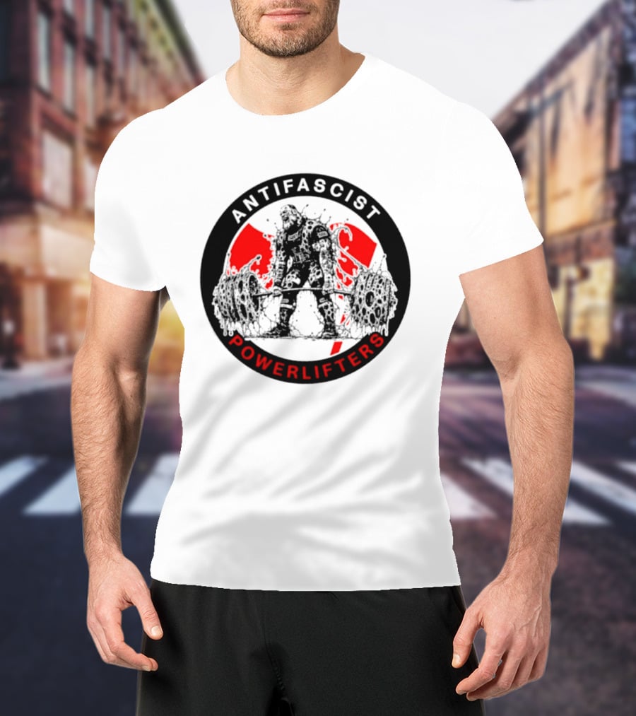 Antifascist Powerlifters Zombie Weightlifting T-Shirt