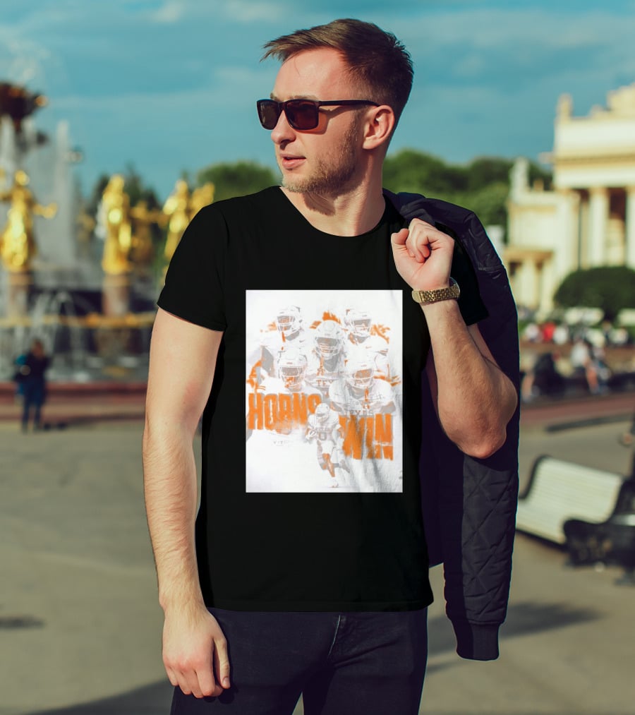 Texas Football Horns Win Burnt Orange 2026 T-Shirt