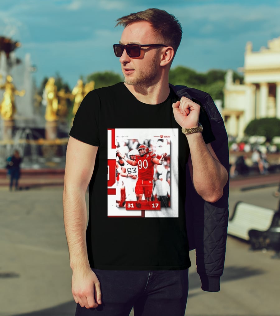 Utah Utes 31 17 Iowa State Cyclones 2026 Football Score Victory Celebration T-Shirt