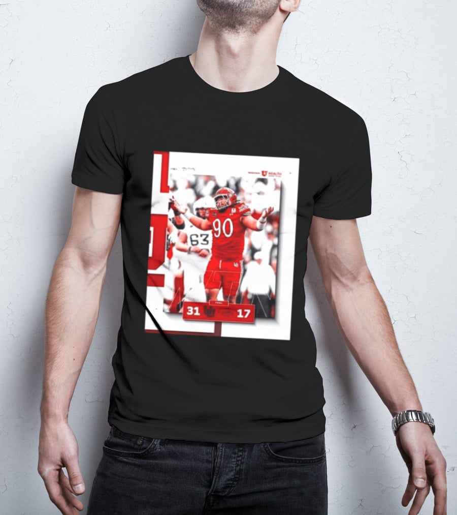Utah Utes 31 17 Iowa State Cyclones 2026 Football Score Victory Celebration T-Shirt