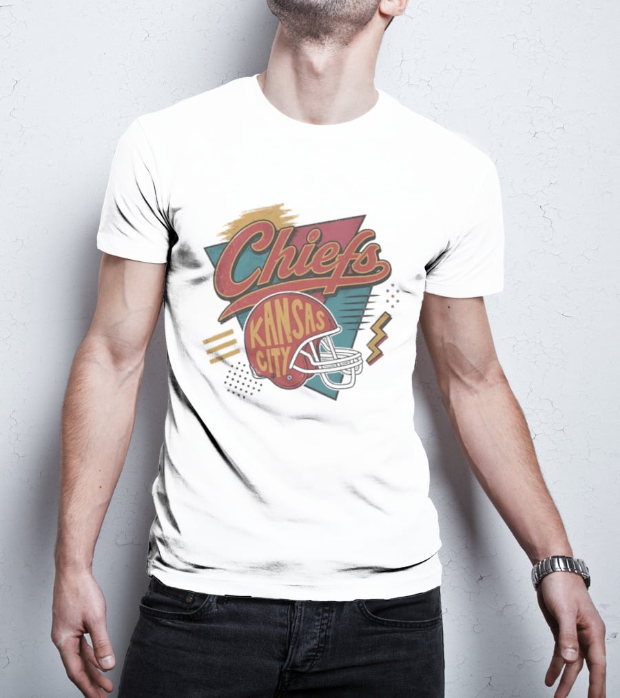 Kansas City Chiefs Game Day Retro Helmet T-Shirt