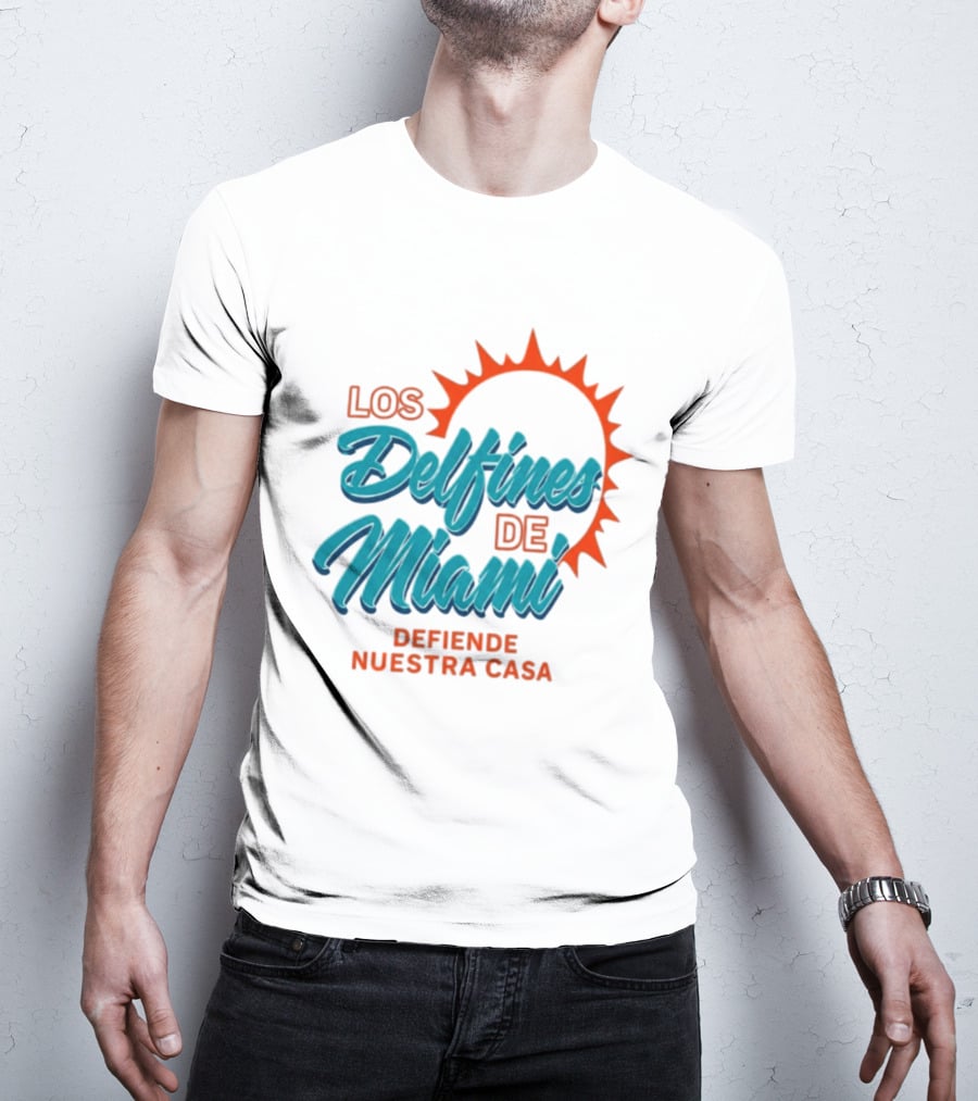 Los Delfines De Miami Defiende Nuestra Casa Solar T-Shirt