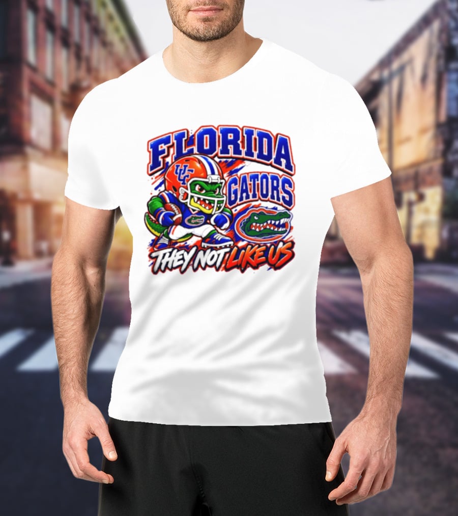 Florida Gators NCAA Football Fierce Gator They Not Like Us T-Shirt