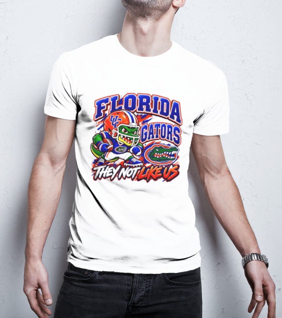 Florida Gators NCAA Football Fierce Gator They Not Like Us T-Shirt