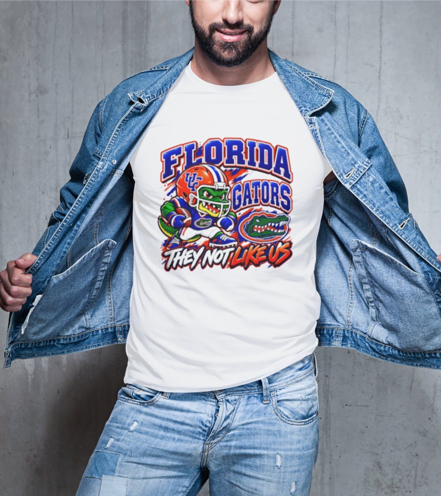 Florida Gators NCAA Football Fierce Gator They Not Like Us T-Shirt
