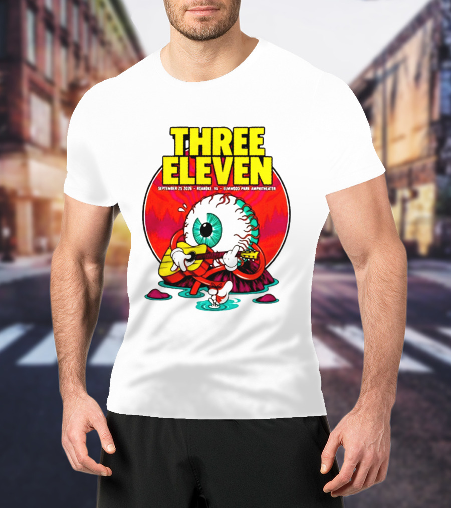 THREE ELEVEN September 25 2026 Roanoke VA Elmwood Park Amphitheater Event T-Shirt