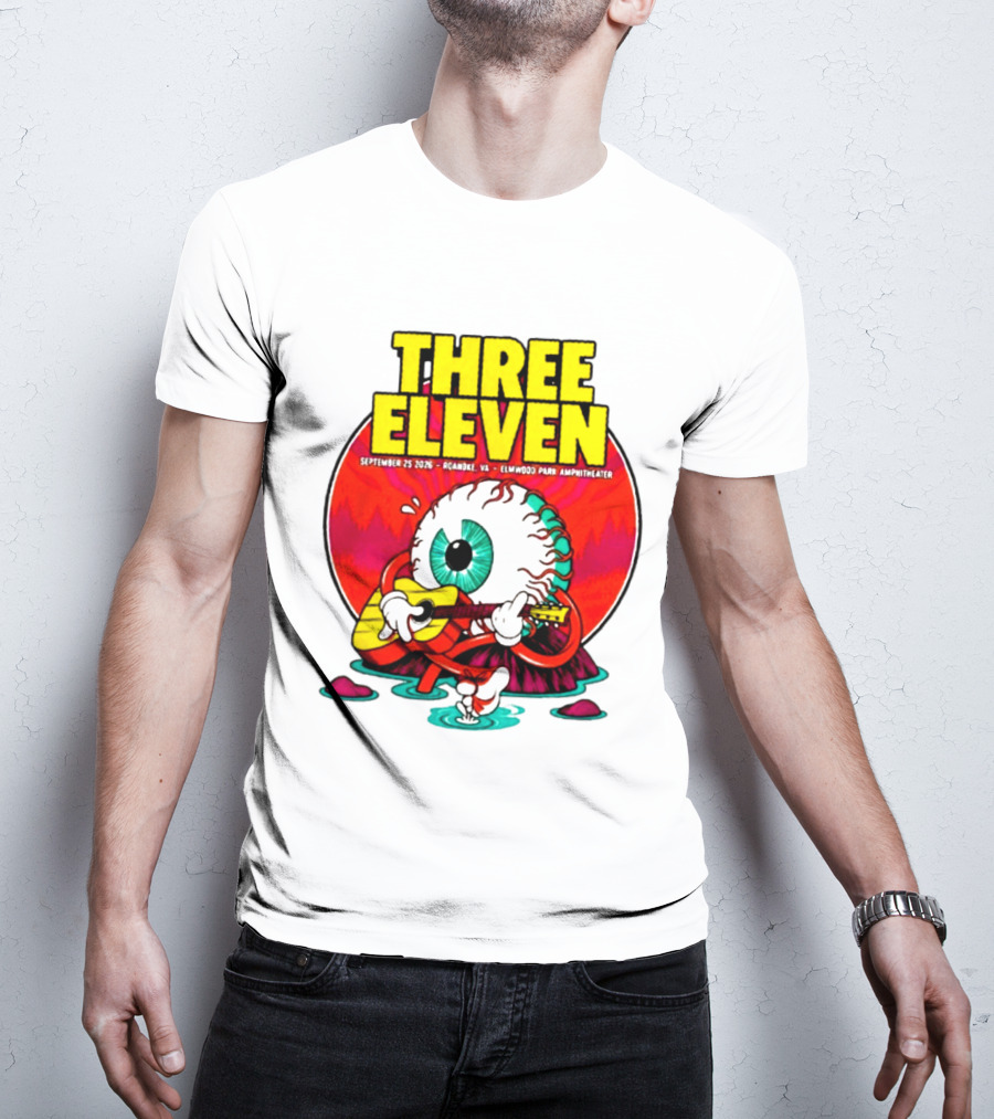 THREE ELEVEN September 25 2026 Roanoke VA Elmwood Park Amphitheater Event T-Shirt