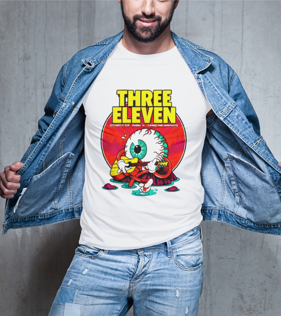 THREE ELEVEN September 25 2026 Roanoke VA Elmwood Park Amphitheater Event T-Shirt