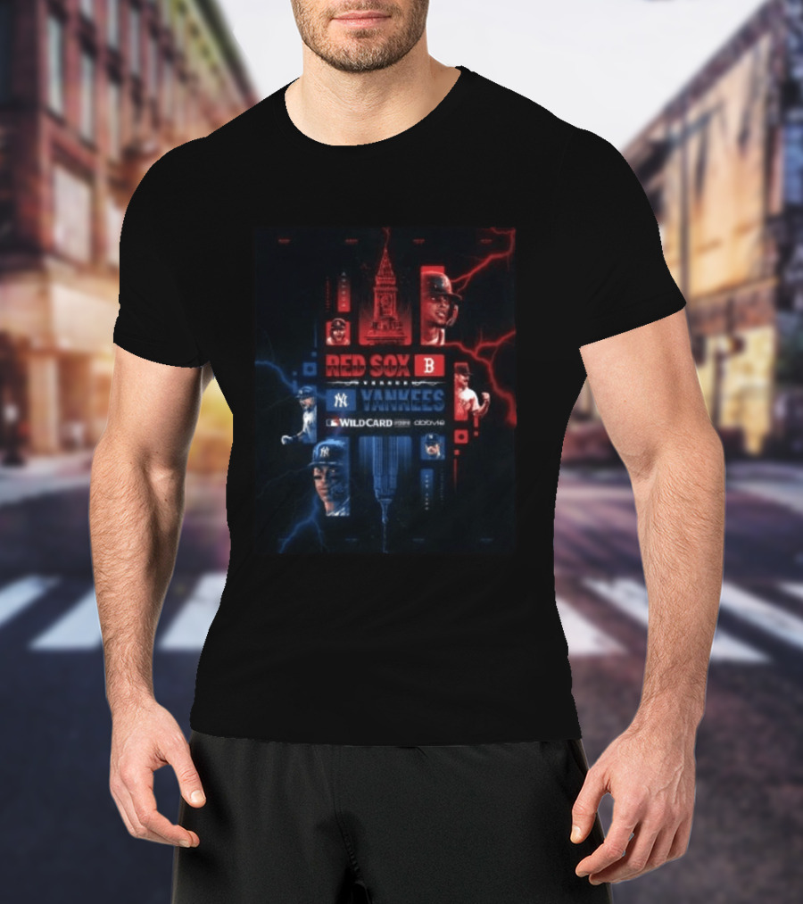 Boston Red Sox Vs New York Yankees 2026 MLB Wild Card Faceoff The Rivalry T-Shirt
