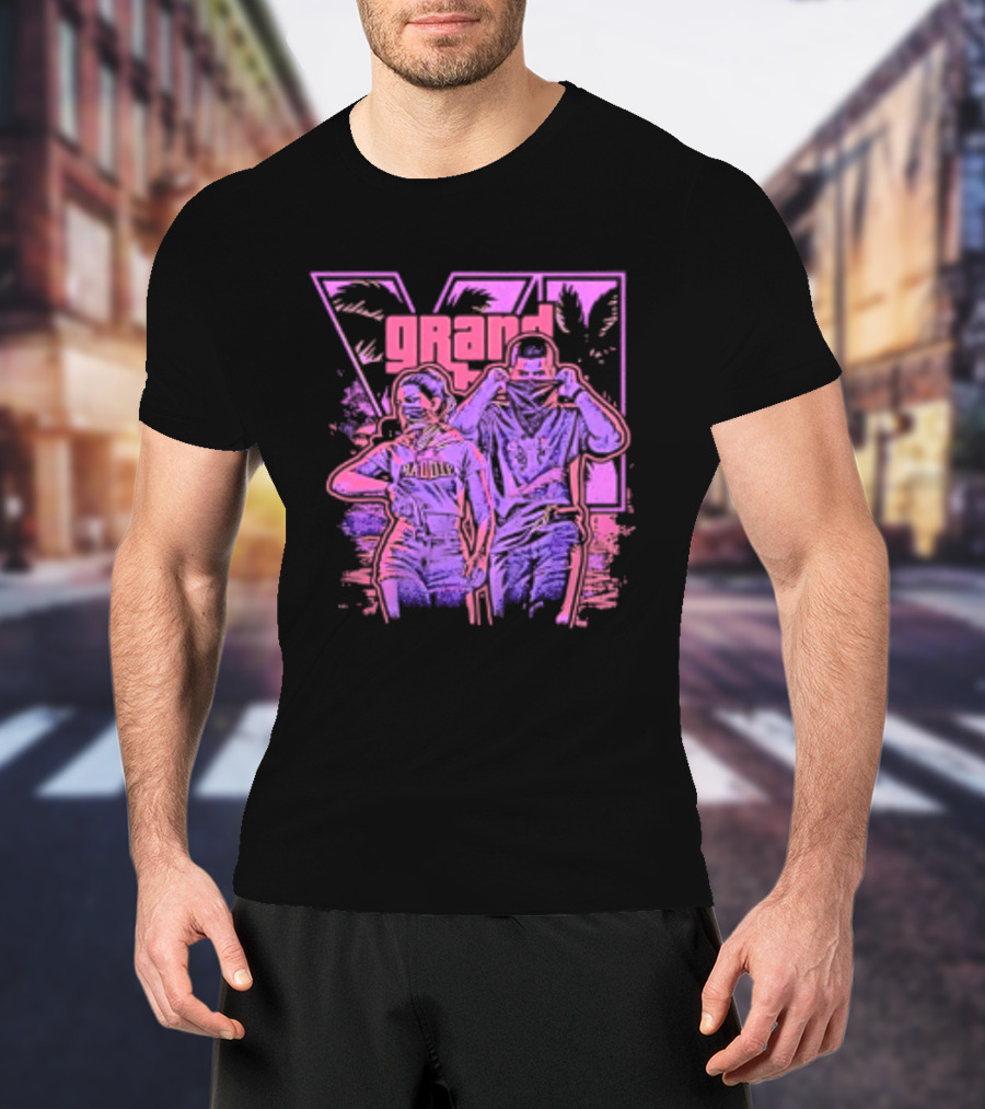 Grand Theft Auto V Rockstar Games Characters Baddie T-Shirt