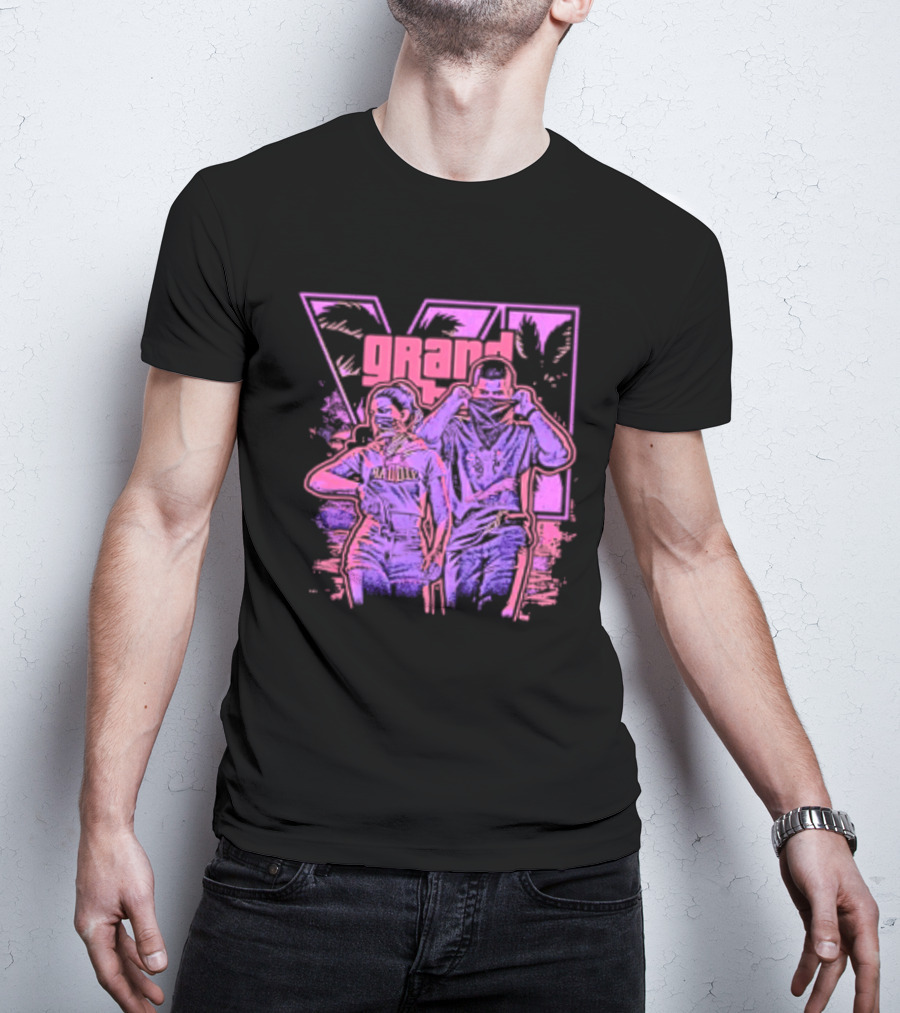 Grand Theft Auto V Rockstar Games Characters Baddie T-Shirt