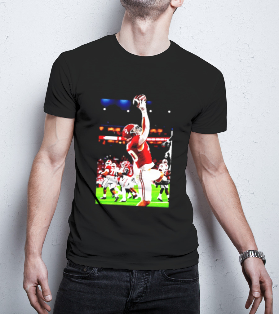 Alabama Crimson Tide Josh Ford One Handed Football Catch T-Shirt