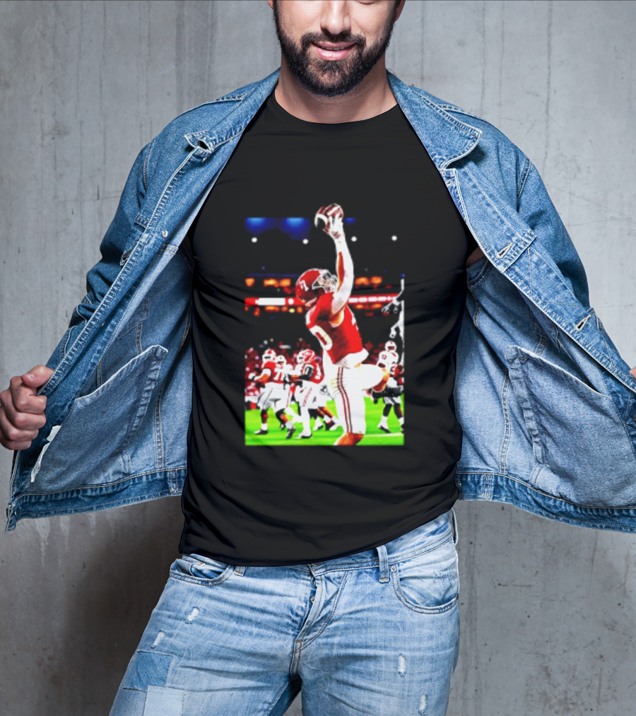 Alabama Crimson Tide Josh Ford One Handed Football Catch T-Shirt
