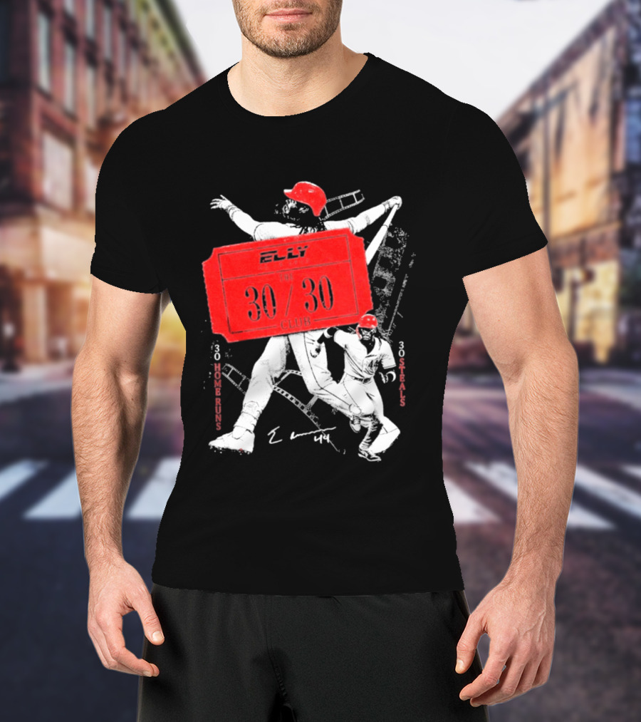 Elly The 30 30 Club 30 Home Runs 30 Steals T-Shirt