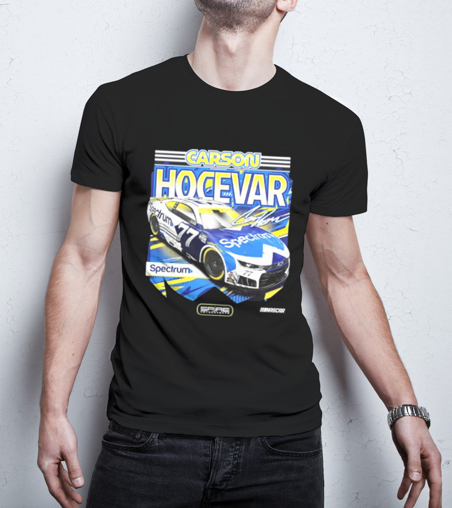 Carson Hocevar Spectrum 77 Racing Car Signature T-Shirt