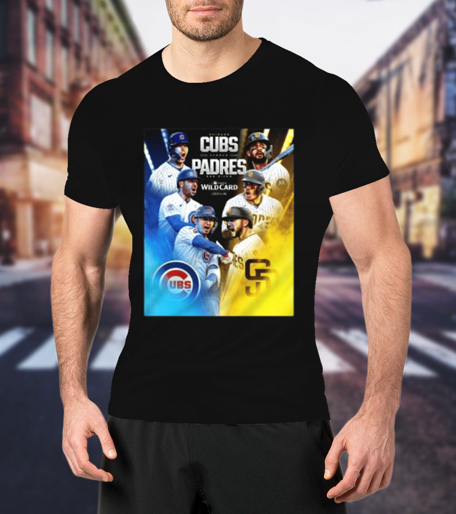 Chicago Cubs Vs San Diego Padres 2026 MLB NL Wild Card Showdown Baseball Fan Gear T-Shirt