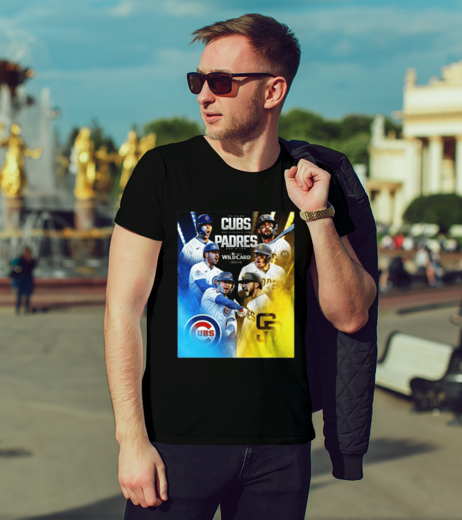 Chicago Cubs Vs San Diego Padres 2026 MLB NL Wild Card Showdown Baseball Fan Gear T-Shirt