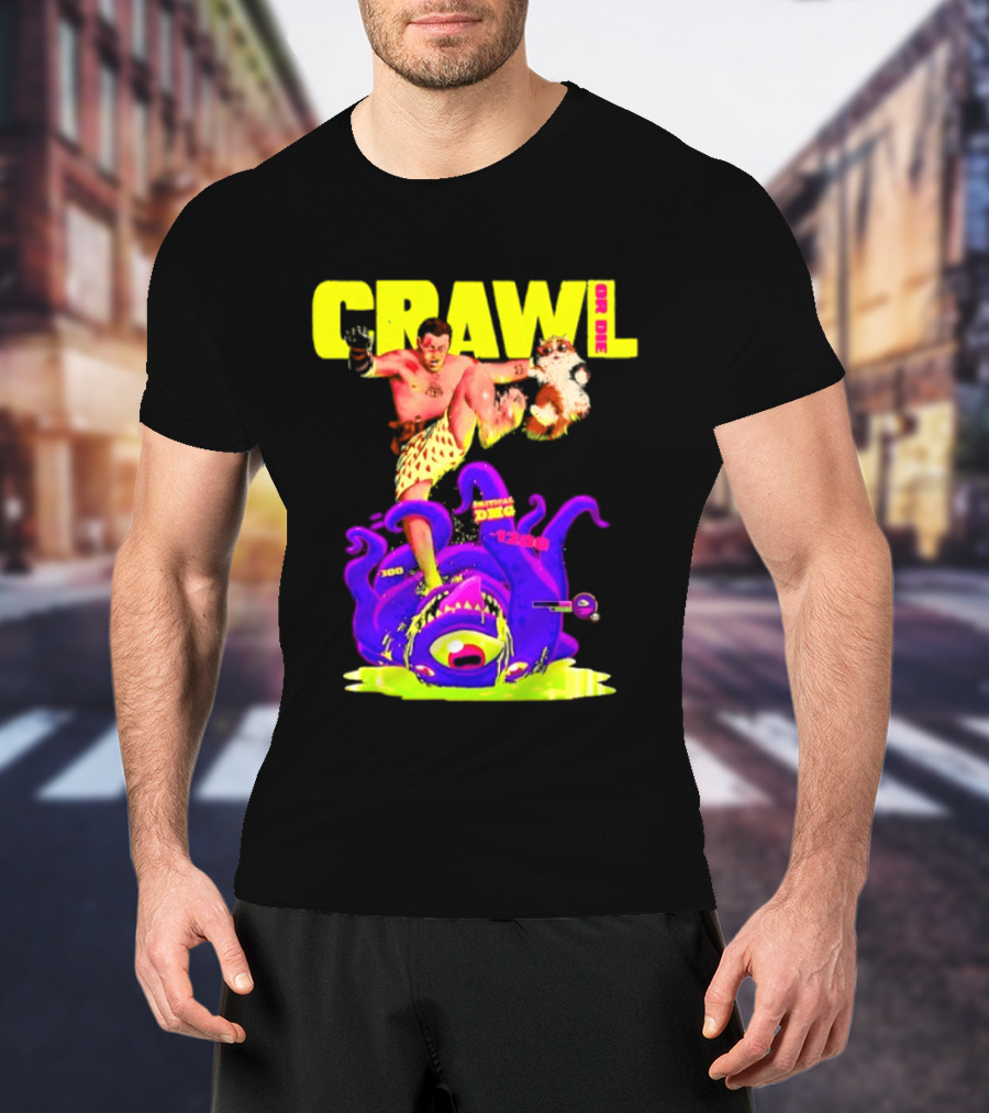 Crawl Or Die Critical Damage RPG Gamer Monster Attack T-Shirt