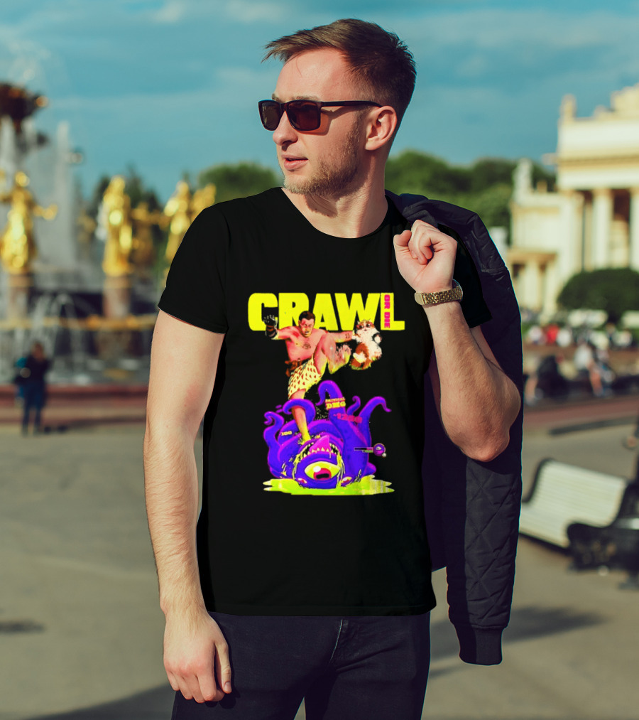 Crawl Or Die Critical Damage RPG Gamer Monster Attack T-Shirt