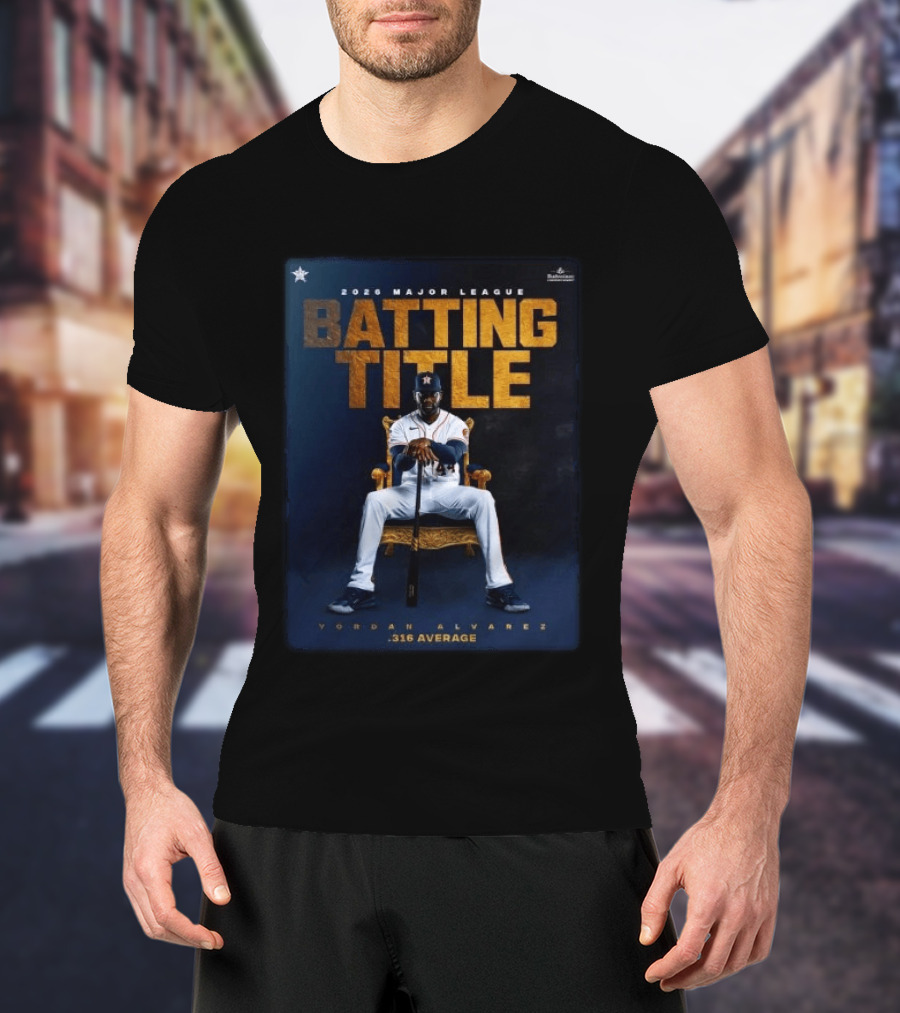2026 Major League Batting Title Yordan Álvarez Houston Astros 316 Average T-Shirt