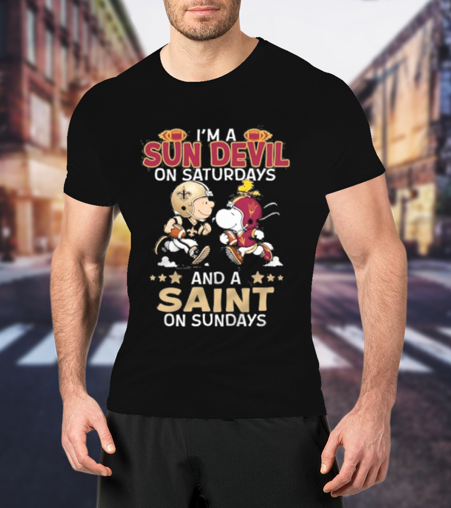Sun Devil Saturdays Saint Sundays Fan Gear T-Shirt