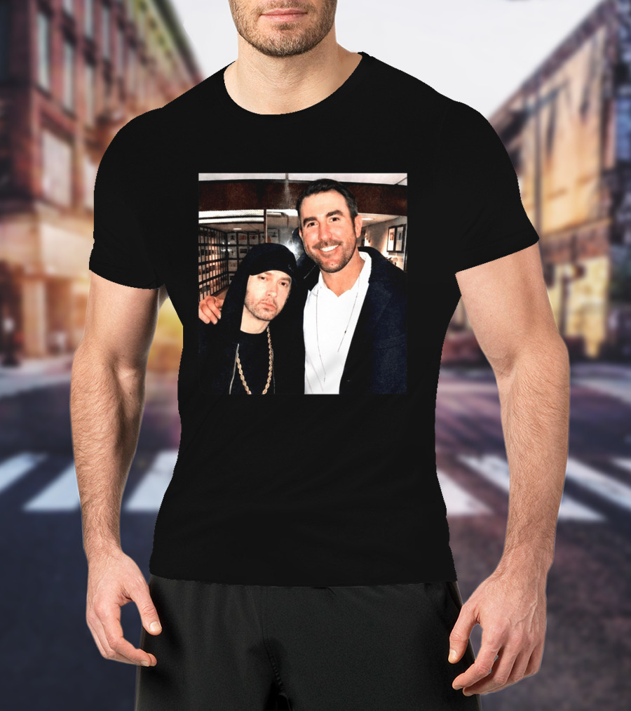 Justin Verlander Eminem Iconic Collaboration Moment T-Shirt