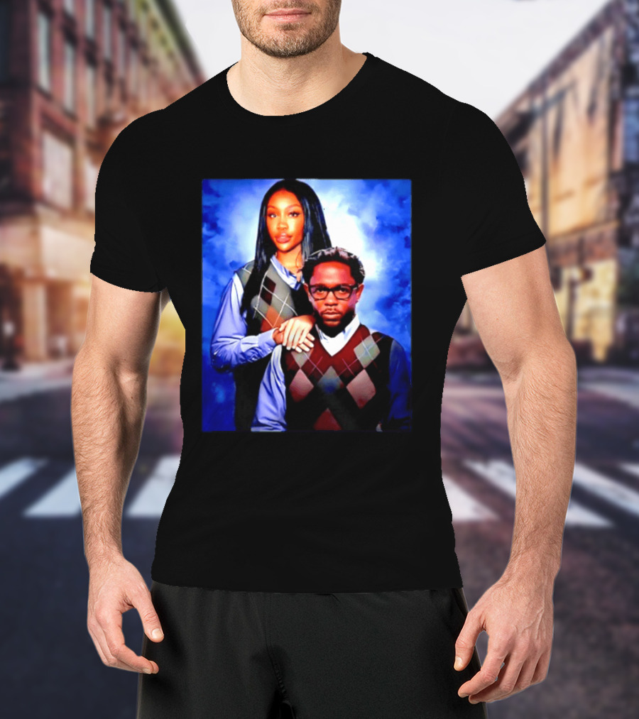 Kendrick Lamar SZA Stepbrothers Meme Argyle Sweater Humor T-Shirt