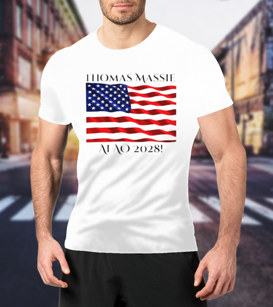 Thomas Massie American Flag 2028 AFAO T-Shirt
