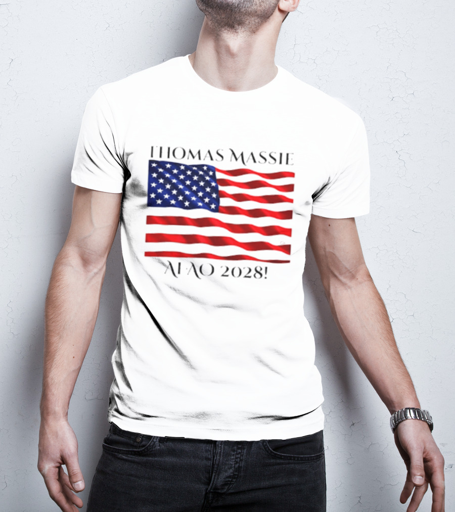 Thomas Massie American Flag 2028 AFAO T-Shirt
