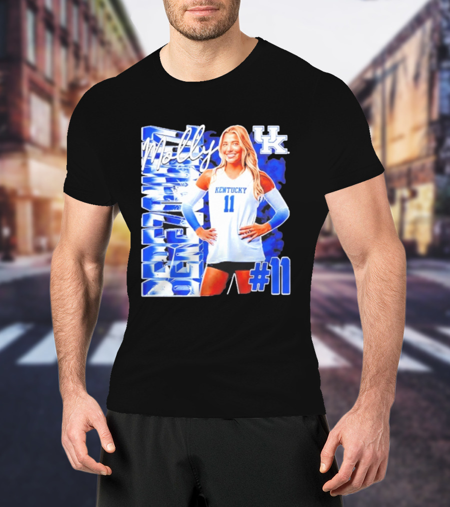 Kentucky Wildcats Volleyball Molly 11 Kentucky Player Pose UK T-Shirt